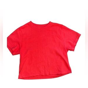 x Karla Red Short Sleeve Crop Tee – XS